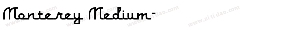 Monterey Medium字体转换